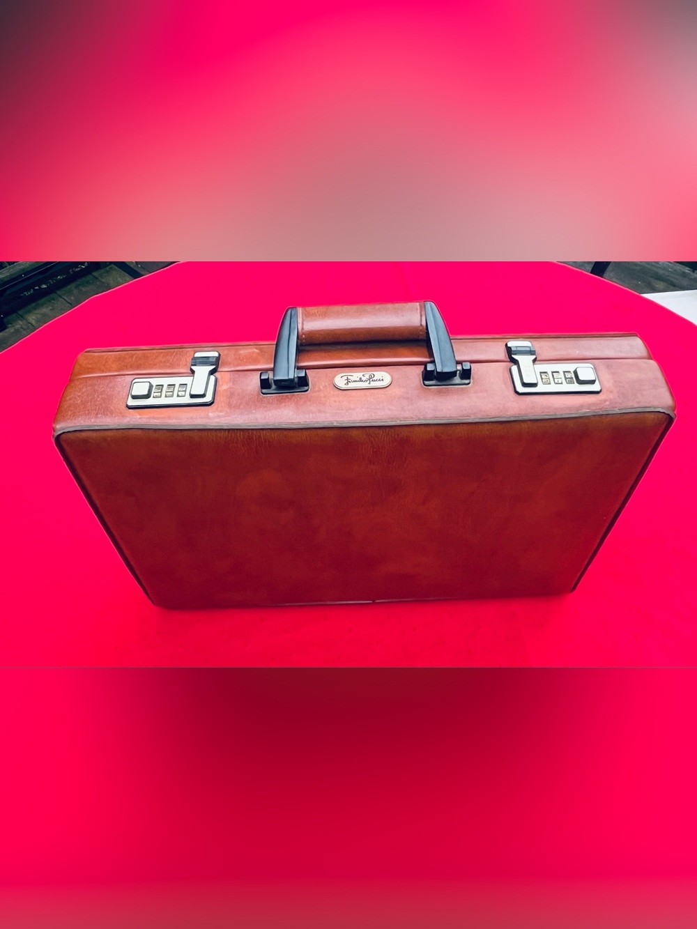 Authentic Emilio Pucci Leather Vintage Briefcase